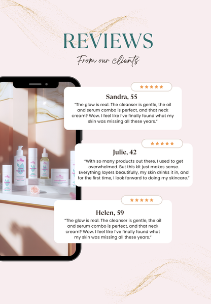 Ageless Glow – Full-Size Skincare Bundle for Mature Skin